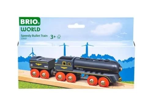 Brio Speedy Bullet Train - 2-Piece Wooden Toy Set | Enhances Motor Skills for Kids 3+ | FSC Certified thumbnail 2