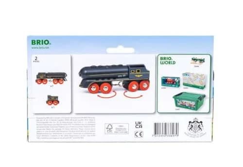 Brio Speedy Bullet Train - 2-Piece Wooden Toy Set | Enhances Motor Skills for Kids 3+ | FSC Certified thumbnail 3