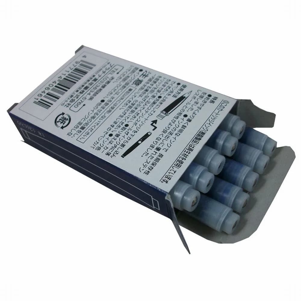 Platinum Blue Black Fountain Pen Ink Cartridges 1.2cc (Pack of 10) | Smooth Ink Flow for Students & Professionals - view 3