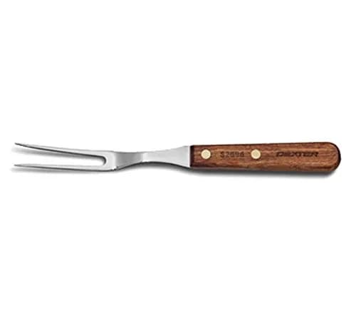 Dexter-Russell 10.5-inch Carving Fork with High-Carbon Steel Tines & Rosewood Handle | Traditional Meat & Roast Holder thumbnail 1