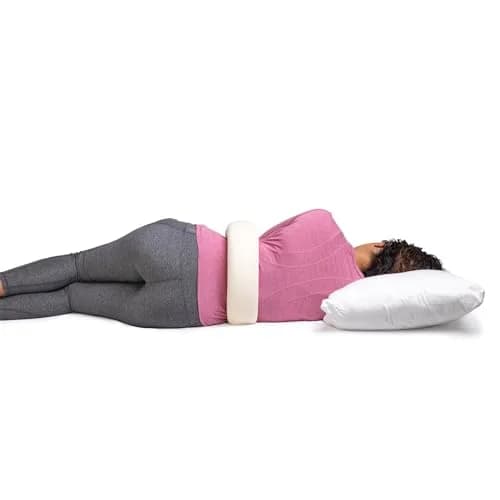 OPTP The Original McKenzie Night Roll Lumbar Support Pillow XS (28" Length, 3.5" Diameter) | Supports Spine for Side Sleepers thumbnail 6