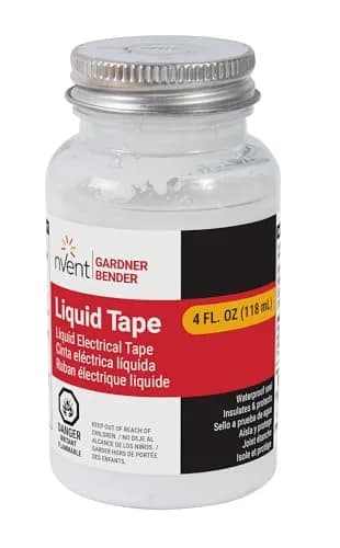 Gardner Bender Liquid Electrical Tape 118ml (4 Fl Oz) White | Waterproof Insulating Sealant thumbnail 1