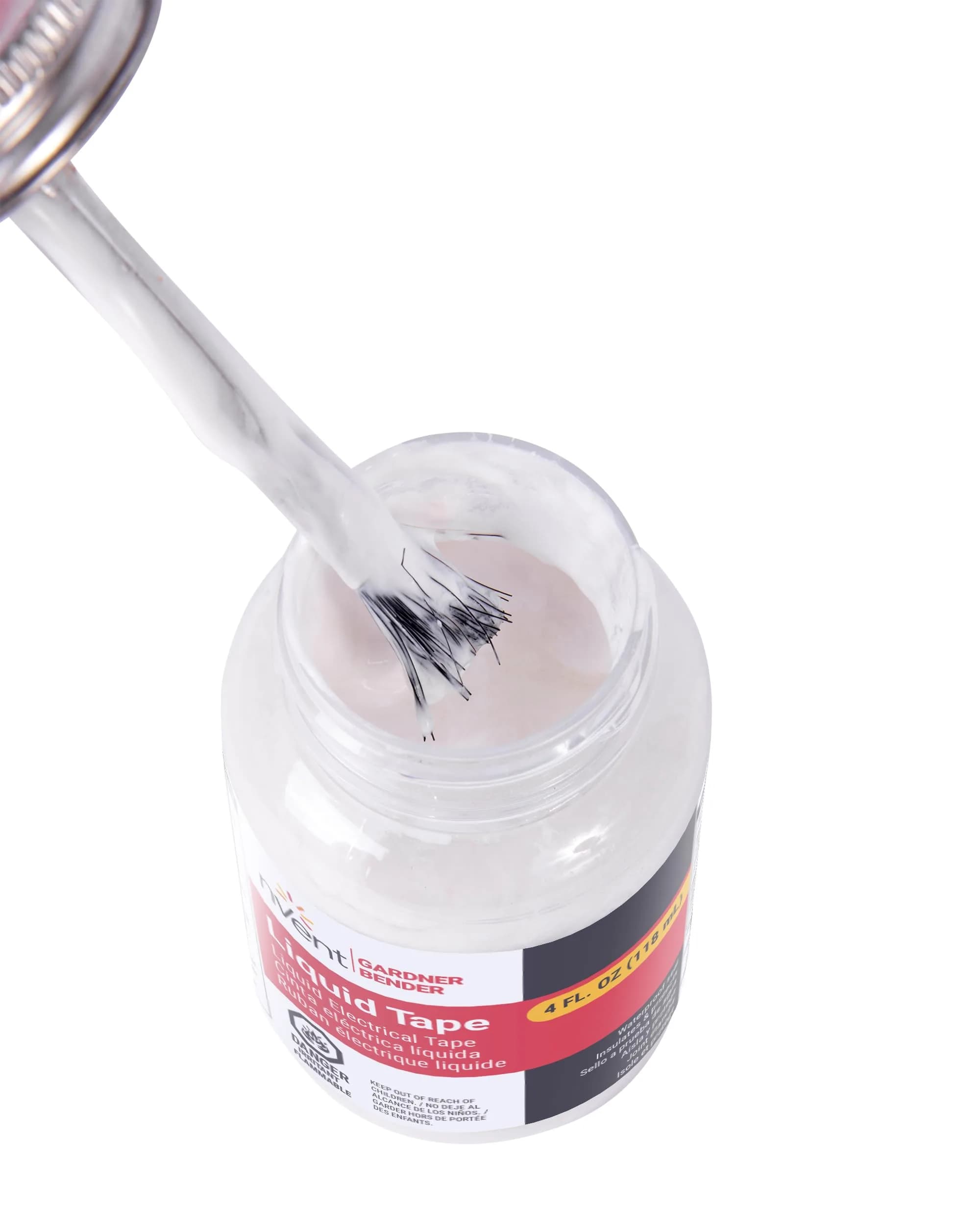 Gardner Bender Liquid Electrical Tape 118ml (4 Fl Oz) White | Waterproof Insulating Sealant - view 2