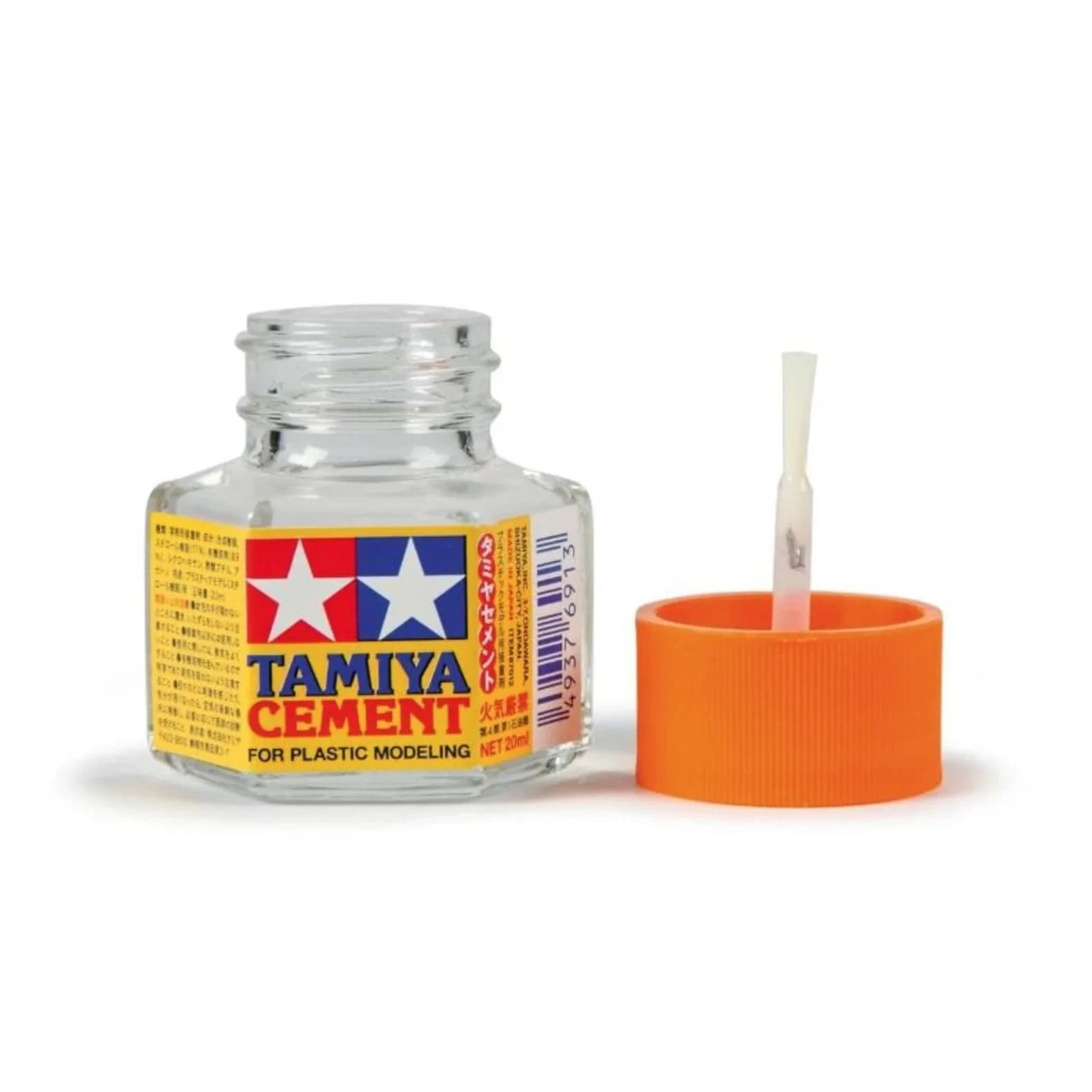 Tamiya Plastic Cement 20ml (0.676 Fl Oz) | Bonds Polystyrene & ABS - main product image