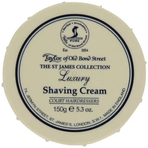Taylor of Old Bond Street St. James Shaving Cream Bowl 150g (5.3 oz) | Classic Masculine Fragrance for Close Shave thumbnail 1