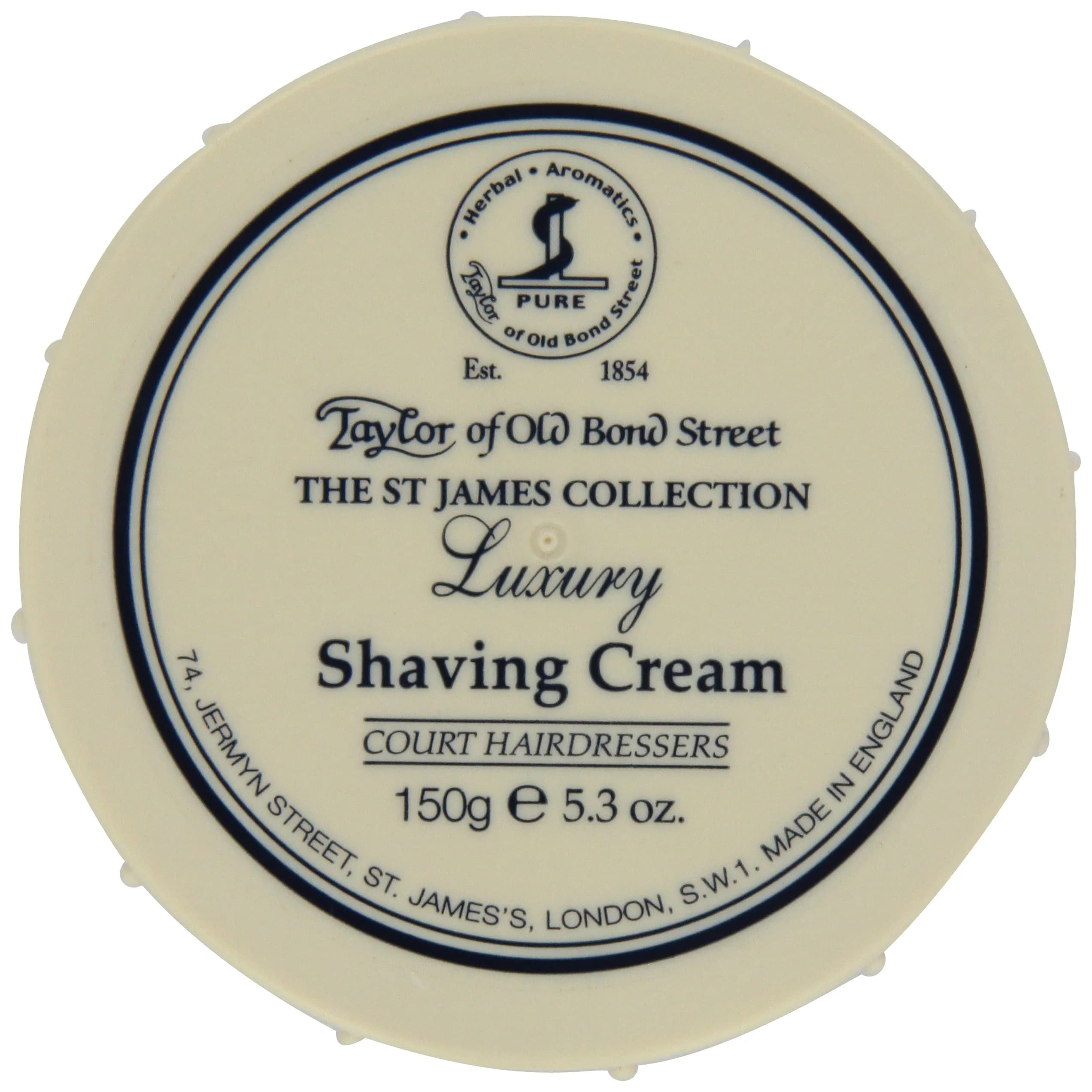 Taylor of Old Bond Street St. James Shaving Cream Bowl 150g (5.3 oz) | Classic Masculine Fragrance for Close Shave - main product image