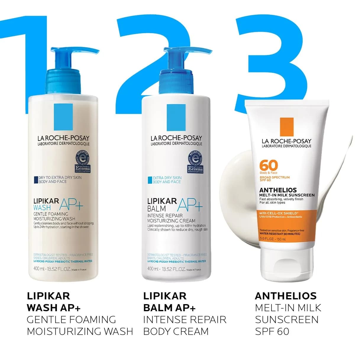 La Roche-Posay Anthelios Melt-In Milk Sunscreen SPF 60, 5 Fl Oz | Broad Spectrum UVA/UVB Protection with Antioxidants - view 4