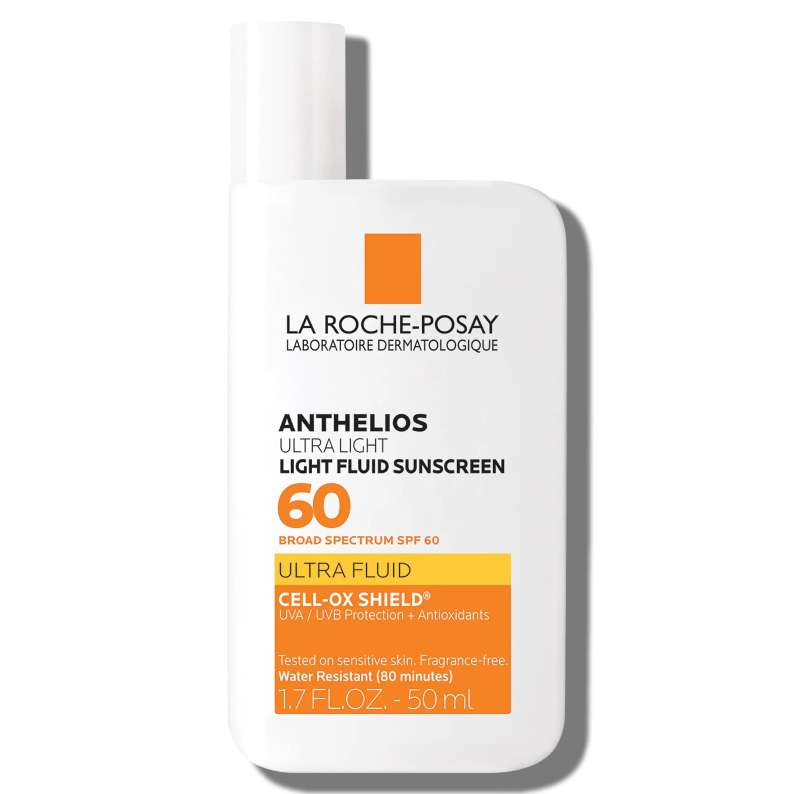 La Roche-Posay Anthelios Light Fluid SPF 60 Face Sunscreen | Broad Spectrum UVA/UVB Protection - main product image
