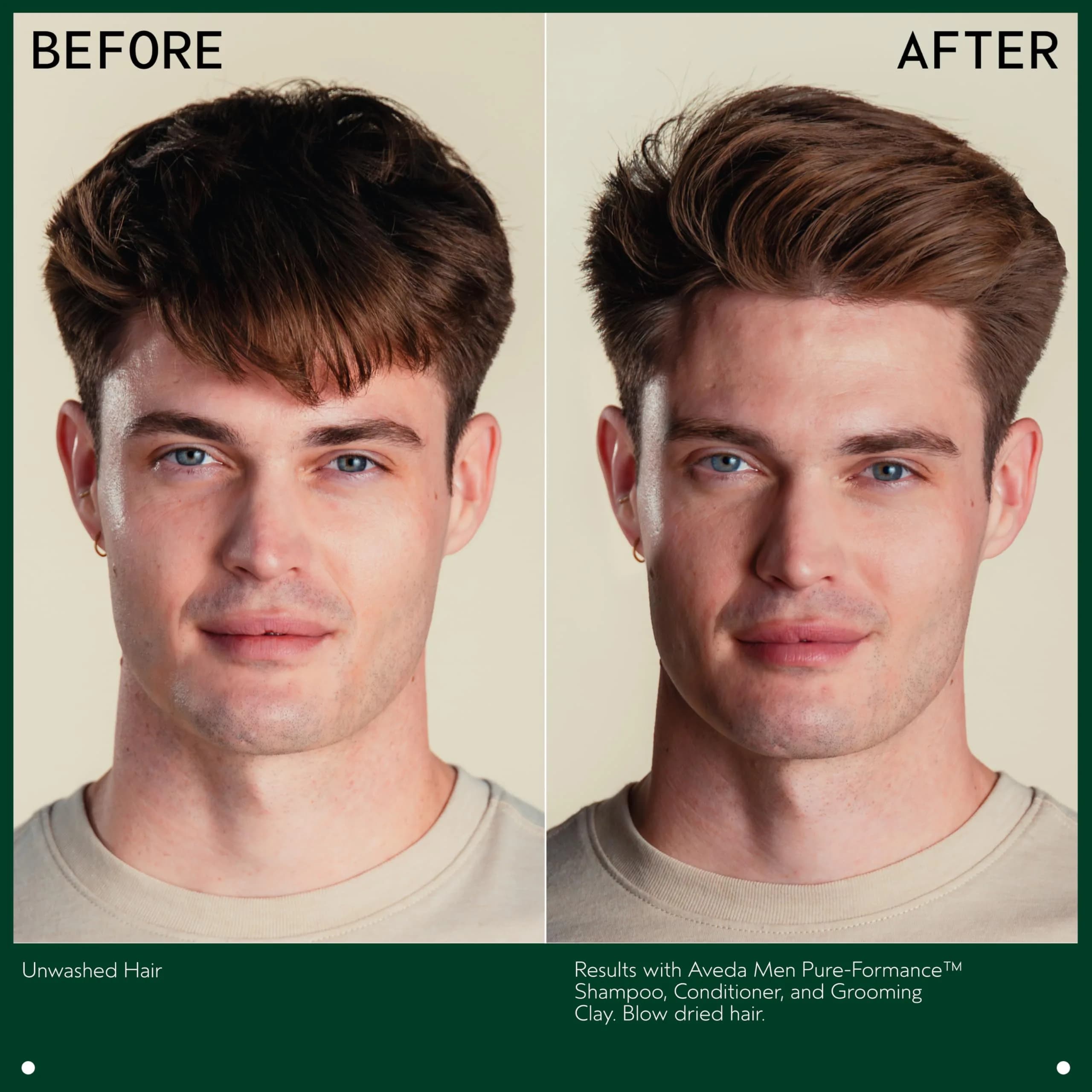Aveda Men Pure-Formance Grooming Clay | 75ml (2.5 oz) | Strong Pliable Hold, Matte Finish - view 4