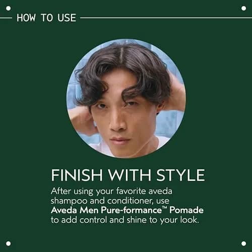 Aveda Men Pure-Formance Pomade Strong Hold Hair Pomade 75ml (2.5 Ounce) | Non-Greasy Water-Based Styling thumbnail 6