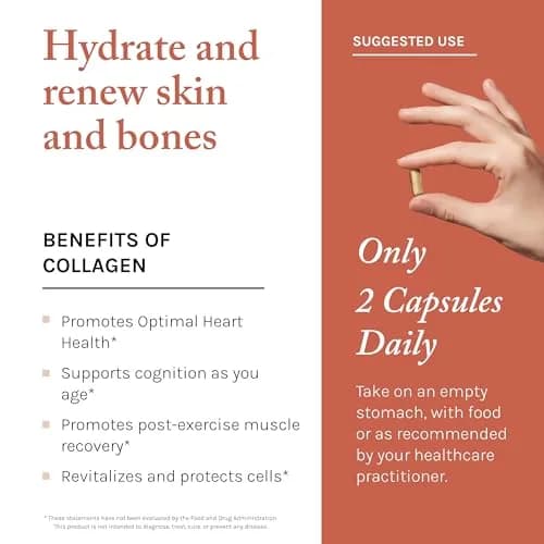 Reserveage Nutrition Collagen Booster, 60 Capsules | Supports Skin & Joints, Gluten-Free, Non-GMO thumbnail 4