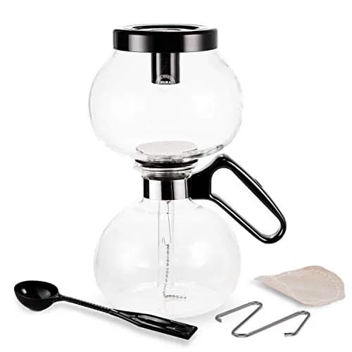 Yama Glass 8-Cup Stovetop Siphon Coffee Maker, 24 Oz Vacuum Brew, Heat-Resistant Borosilicate Glass thumbnail 7
