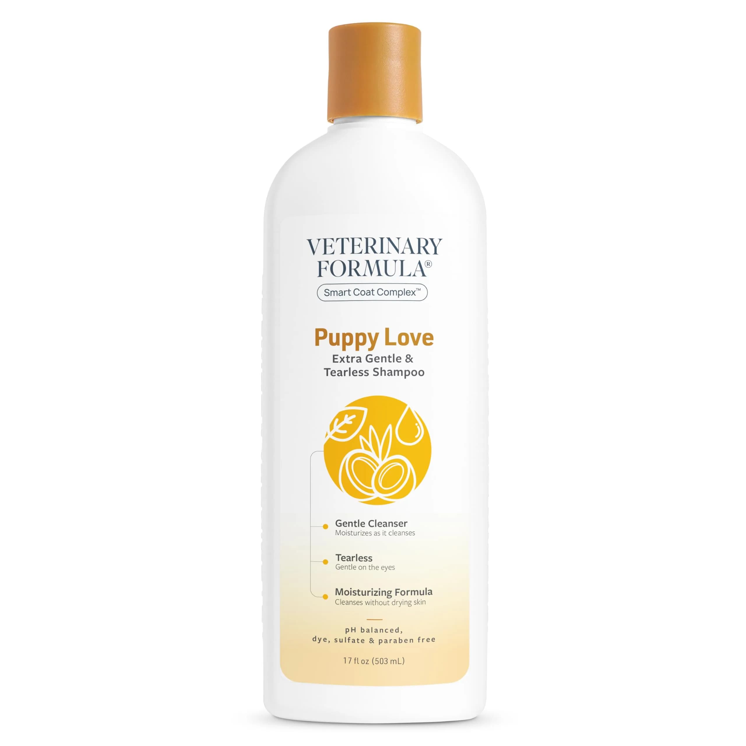 Veterinary Formula Puppy Love Tearless Shampoo for Dogs, 17oz | Gentle, Paraben-Free & pH-Balanced for Puppies — 17 oz