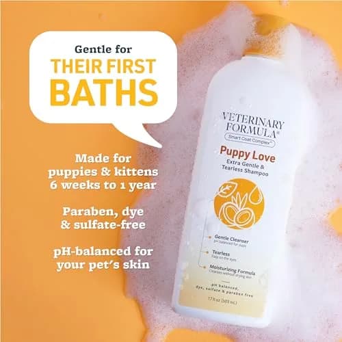 Veterinary Formula Puppy Love Tearless Shampoo for Dogs, 17oz | Gentle, Paraben-Free & pH-Balanced for Puppies thumbnail 2