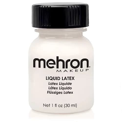 Mehron Makeup Liquid Latex 1 oz Clear | Special FX Adhesive for Skin & Prosthetics thumbnail 1