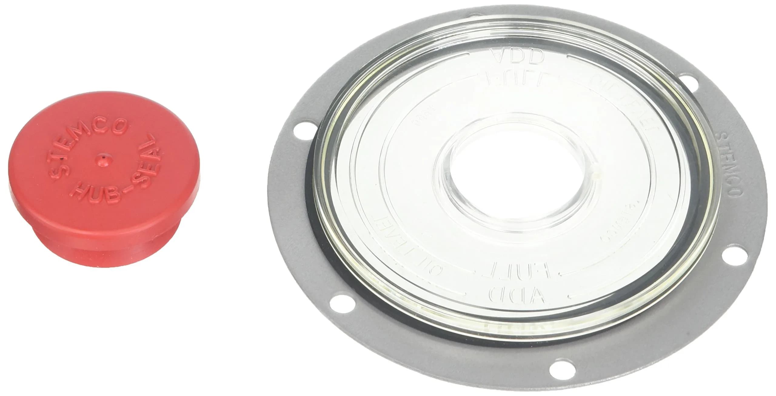 Stemco Hub Cap Window Kit 5 inch (12.7 cm) | Universal Fit — clear