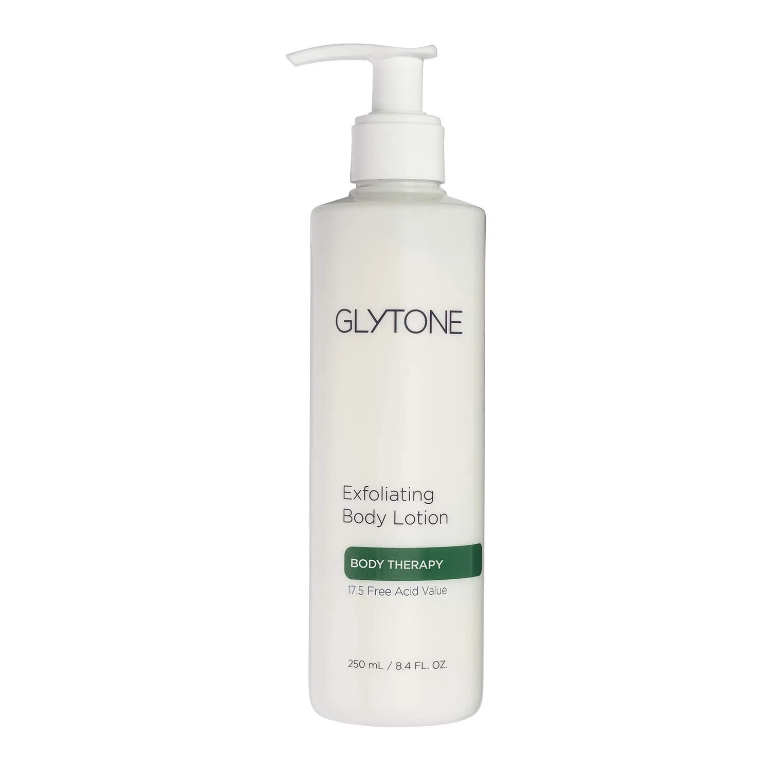 GLYTONE Glytone Exfoliating Body Lotion for Dry Skin | 17.5% PFAV Glycolic Acid, Reduce Keratosis Pilaris, Fragrance-Free, 8.4 Fl Oz — White