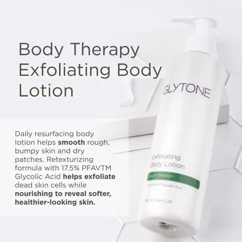 GLYTONE Glytone Exfoliating Body Lotion for Dry Skin | 17.5% PFAV Glycolic Acid, Reduce Keratosis Pilaris, Fragrance-Free, 8.4 Fl Oz thumbnail 2