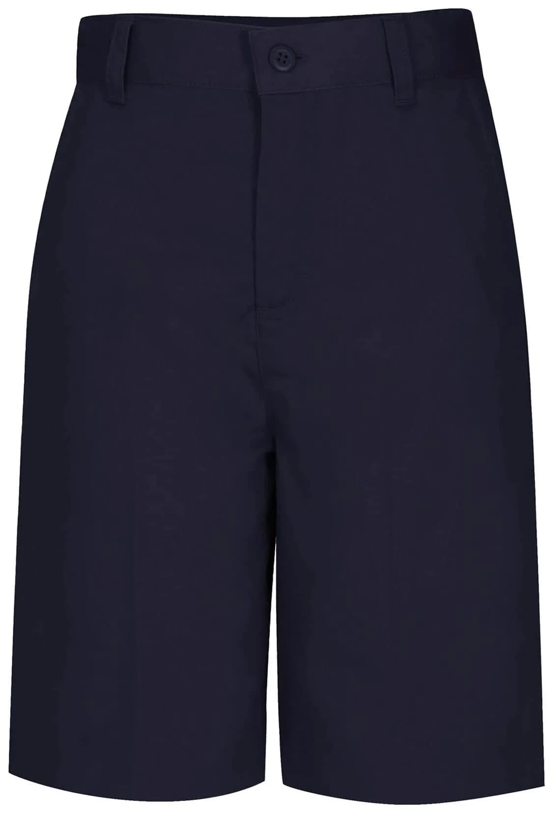 Cherokee Juniors Flat Front Bermuda Short, Dark Navy, 13/14 | Easy-fit, flat front, cotton/poly blend, sits at natural waist