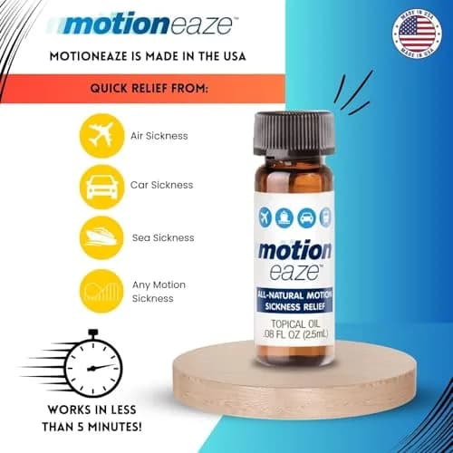 MotionEaze Natural Motion Sickness Relief Topical Liquid 0.085 ml (0.08 Fl Oz) | Non-Drowsy, All-Natural Formula thumbnail 4