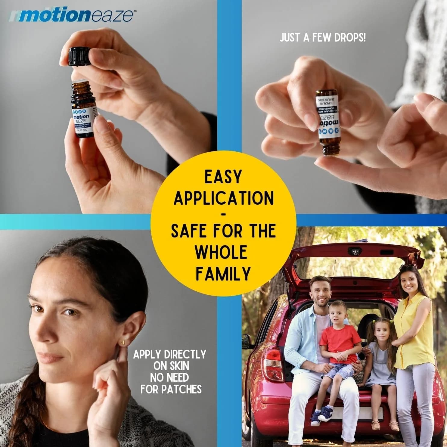 MotionEaze Natural Motion Sickness Relief Topical Liquid 0.085 ml (0.08 Fl Oz) | Non-Drowsy, All-Natural Formula - view 5
