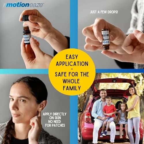 MotionEaze Natural Motion Sickness Relief Topical Liquid 0.085 ml (0.08 Fl Oz) | Non-Drowsy, All-Natural Formula thumbnail 5