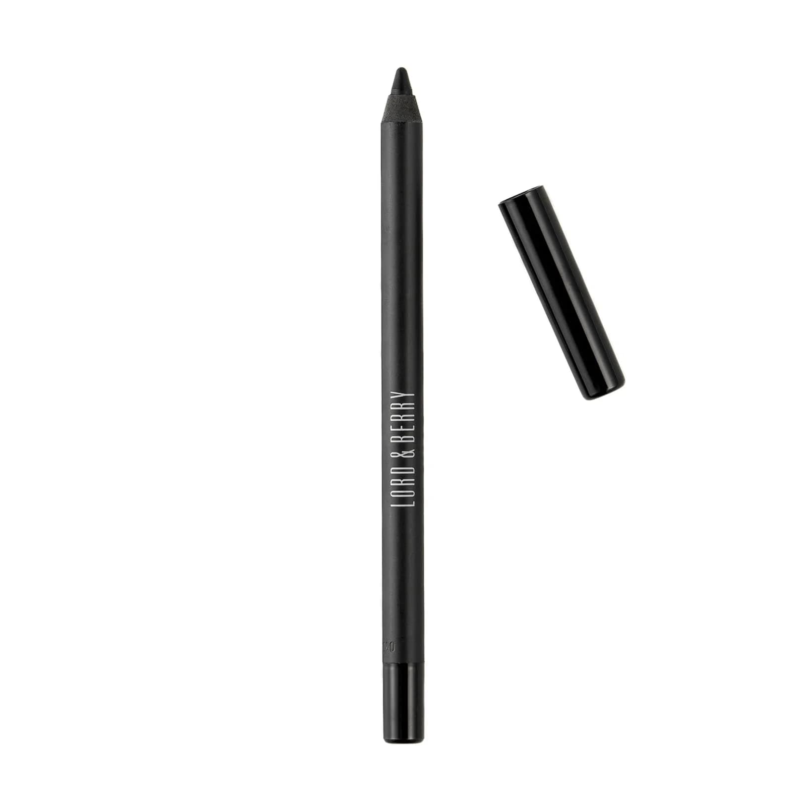 Lord & Berry SMUDGEPROOF Eye Liner - Soft & Creamy VEGAN Formula, Long Lasting Waterproof Pencil, Easy to Use Eye Makeup (1 Count) — Black