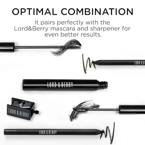Lord & Berry SMUDGEPROOF Eye Liner - Soft & Creamy VEGAN Formula, Long Lasting Waterproof Pencil, Easy to Use Eye Makeup (1 Count) thumbnail 8