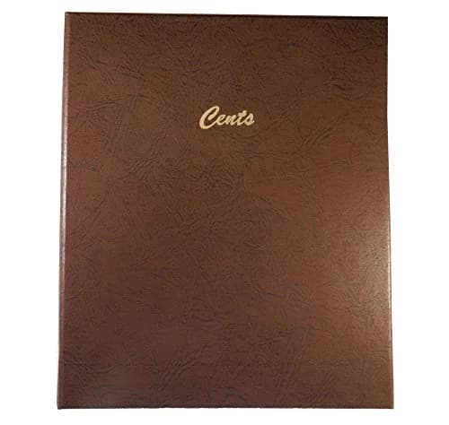 Dansco Blank Coin Album with 144 Ports #7107 | Classic Brown Leatherette Binder for US & Canadian Cents thumbnail 1