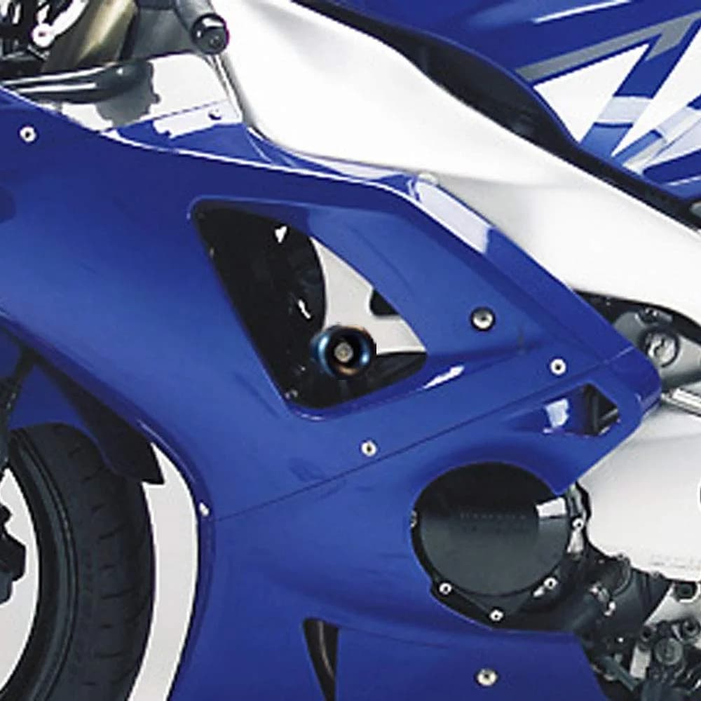 Shogun Motorsports Black No Cut Frame Sliders for Yamaha YZF-R1 2002-2003 | USA Made - main product image