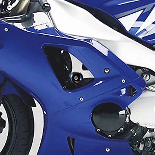 Shogun Motorsports Black No Cut Frame Sliders for Yamaha YZF-R1 2002-2003 | USA Made thumbnail 1