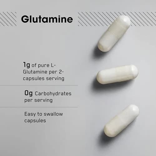 Optimum Nutrition L-Glutamine Muscle Recovery Capsules 120 Count (240g) | Supports Muscle Protein Development thumbnail 2