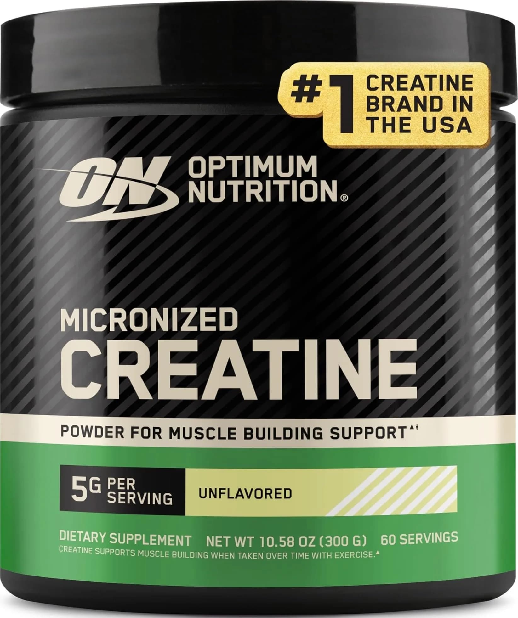 Optimum Nutrition Micronized Creatine Monohydrate Powder 5g (10.6 oz) | Supports Muscle Strength & Recovery - main product image