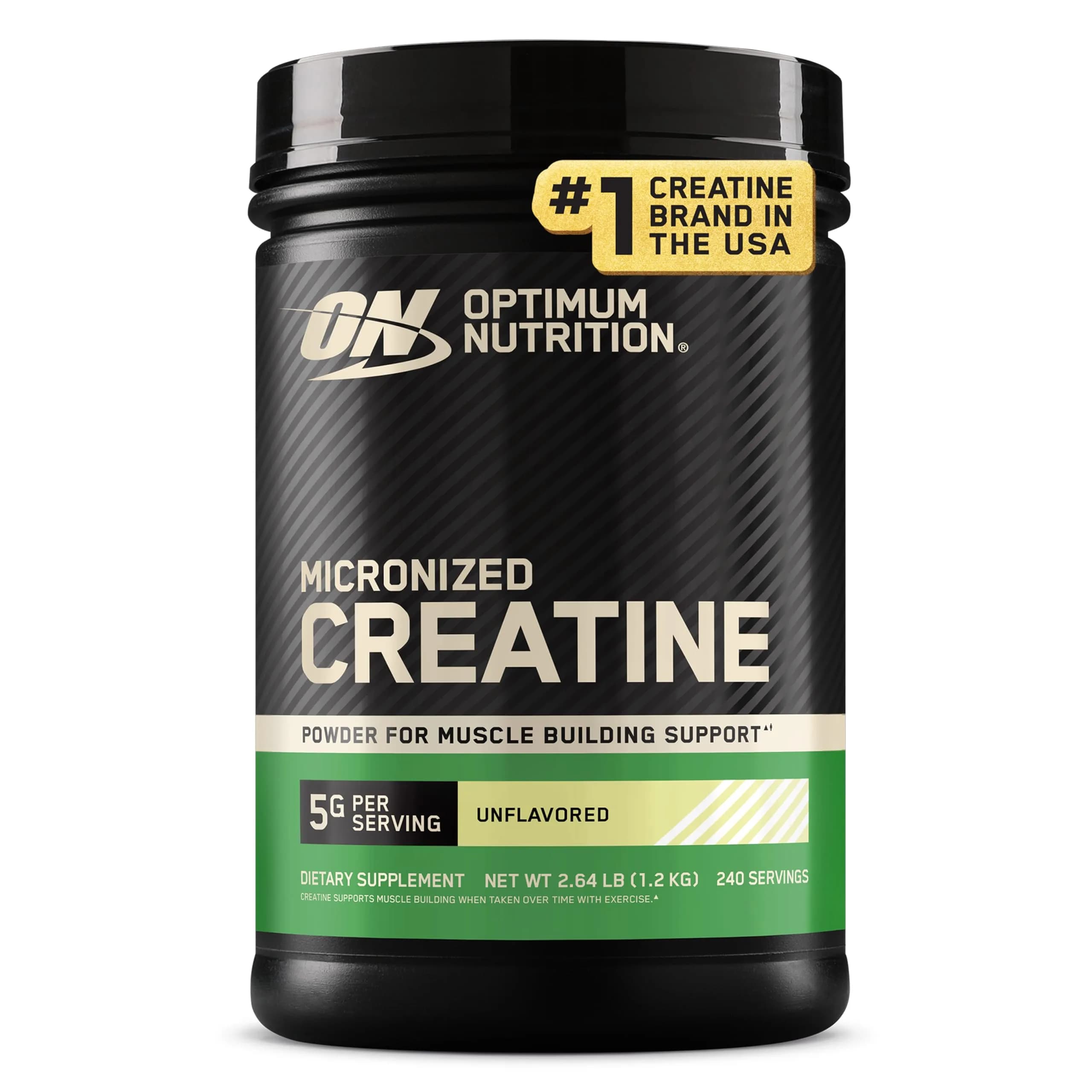 Optimum Nutrition Micronized Creatine Monohydrate Powder, Unflavored, 240 Servings - main product image