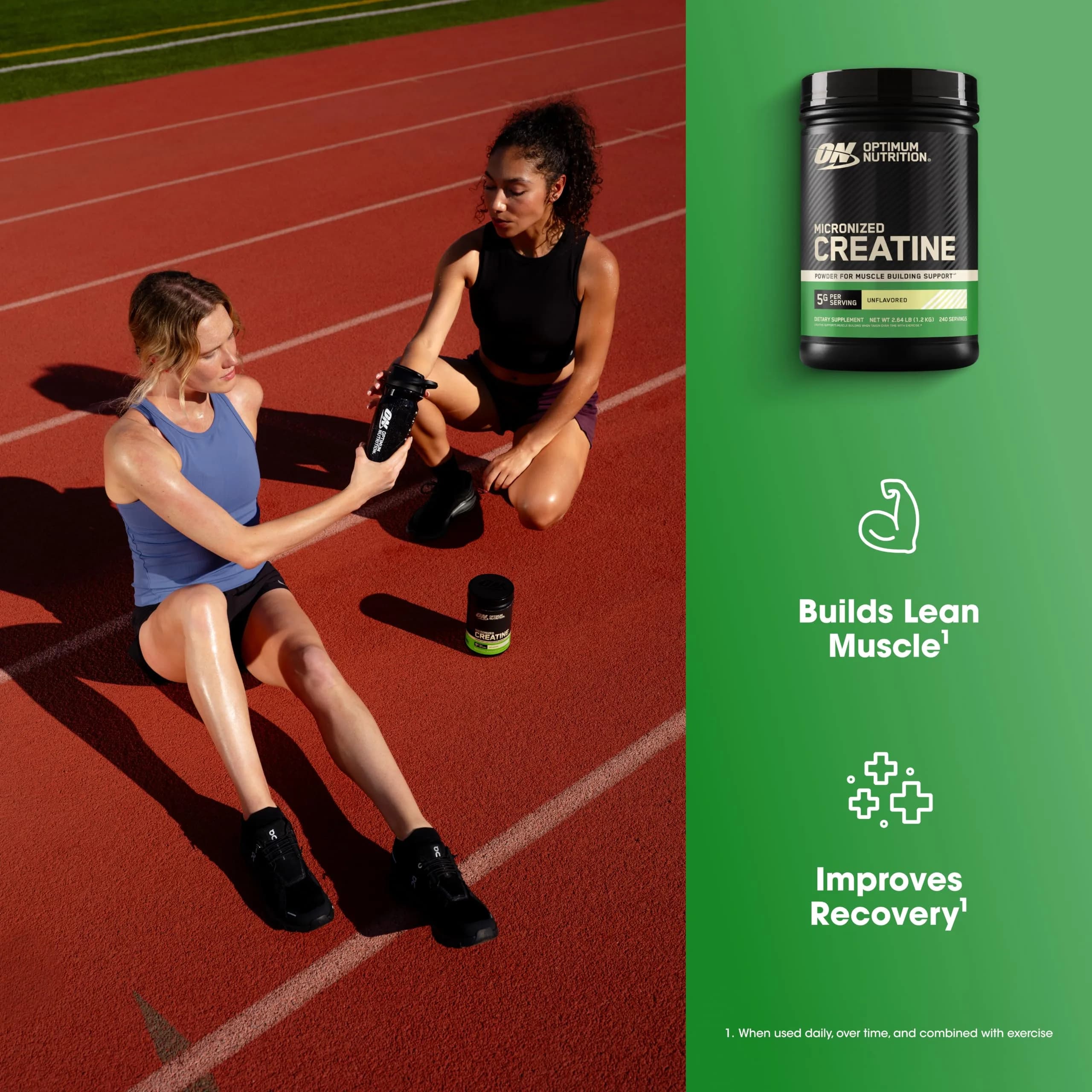 Optimum Nutrition Micronized Creatine Monohydrate Powder 240 Servings (1.2 kg) | Supports Strength & Recovery - view 3