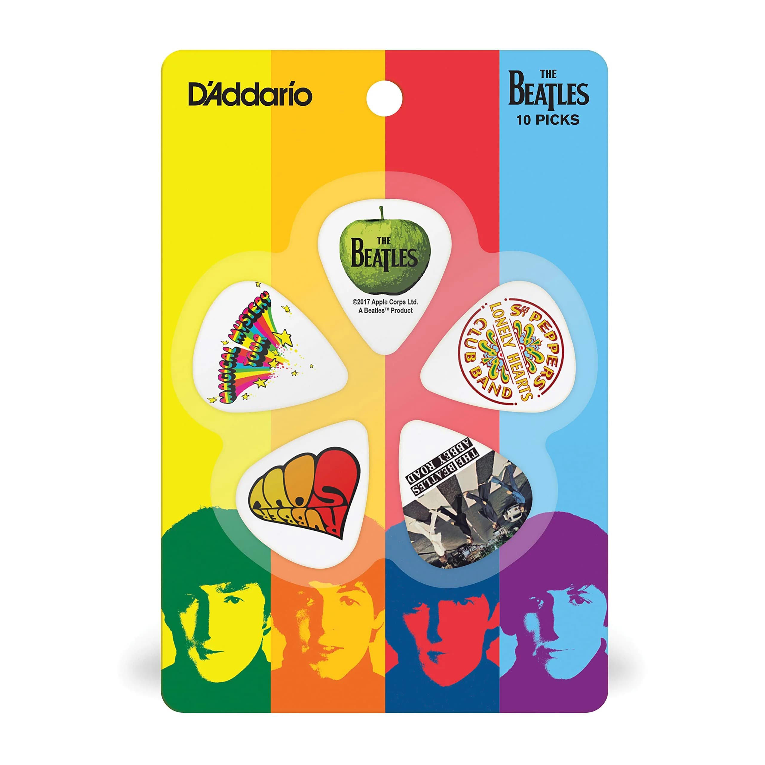 D'Addario Beatles Guitar Picks - The Beatles Collectable Album Picks - Medium Gauge (10-Pack) - view 3