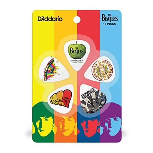 D'Addario Beatles Guitar Picks - The Beatles Collectable Album Picks - Medium Gauge (10-Pack) thumbnail 3