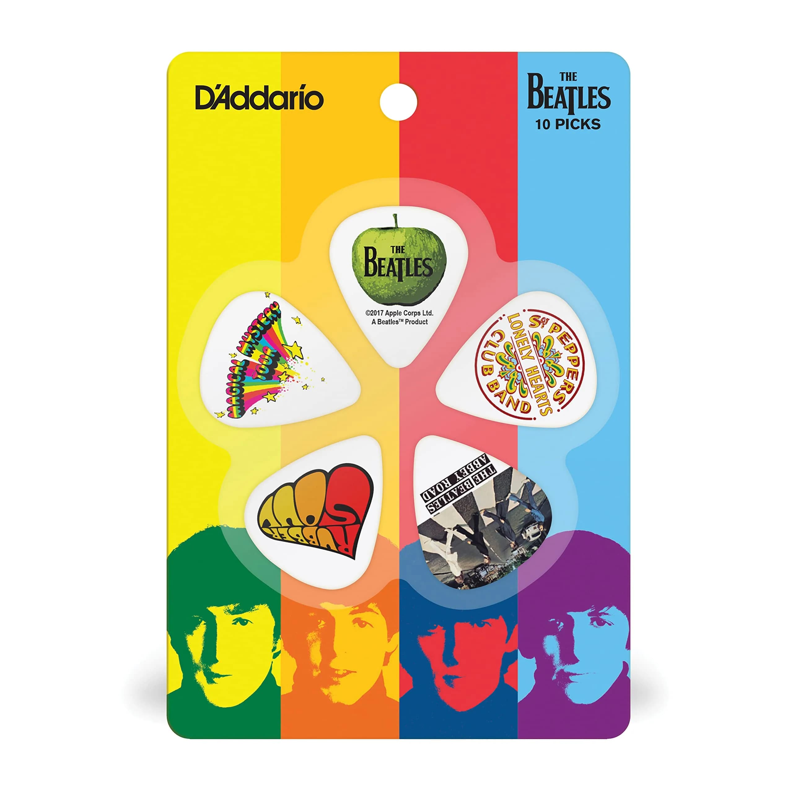 D'Addario Beatles Guitar Picks - Albums - Light Gauge | 10-Pack Collectible Celluloid - view 3