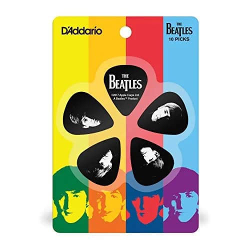 D'Addario Beatles Guitar Picks Meet the Beatles Heavy, Tin | Collectible Iconic Album Art, Heavy Gauge thumbnail 3