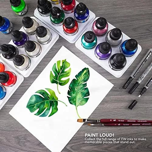 Daler Rowney FW Acrylic Artists Ink, 29.5ml | Paynes Gray, Lightfast & Fluid (160029065) thumbnail 6