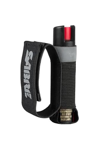 SABRE Runner Pepper Gel Spray for Running, Walking & Personal Safety | 0.67 Fl Oz | Focused Stream, 16 ft Range, Reflective Strap thumbnail 1