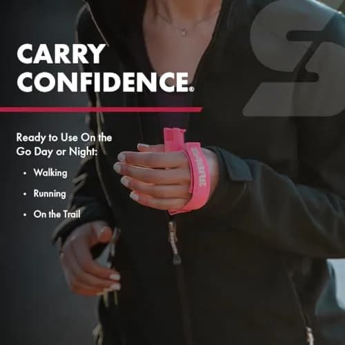 SABRE Runner Pepper Gel Spray for Running, Walking & Personal Safety | 0.67 Fl Oz | Focused Stream, 16 ft Range, Reflective Strap thumbnail 5
