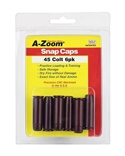 Lyman A-Zoom 45 Colt Precision Snap Caps 6 Pack | Safe Dry Fire Practice thumbnail 1