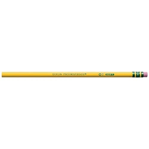 Ticonderoga Wood-Cased Pencils, Unsharpened, HB Soft, Yellow, 12 Count | Premium Writing Instrument thumbnail 3