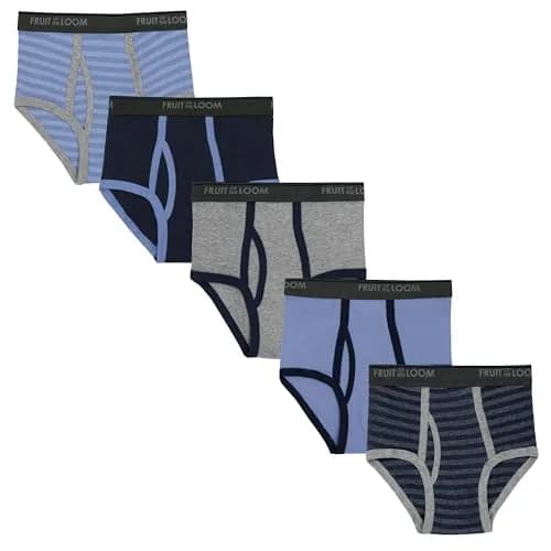 Fruit of the Loom boys Briefs Pack 5 | Soft Cotton, Full-Cut Fit, Tag-Free Comfort (70-120 chars) thumbnail 1