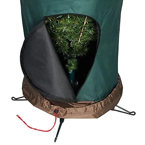 TreeKeeper Upright Christmas Tree Storage Bag Fits Up to 9 Ft Tall | Space-Saving, No Disassembly, Heavy Duty Handles thumbnail 8