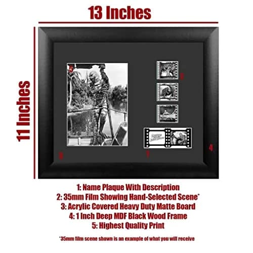 FILMCELLS Creature Black Lagoon Wall Art | 13 x 11 Framed Horror Collectible thumbnail 3