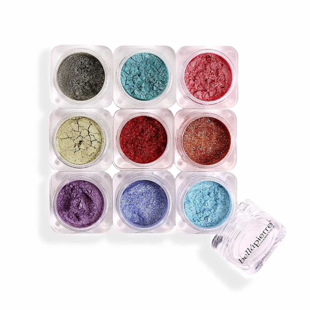 bellapierre Shimmer Powder 9 Stack | Fabulous 0.56 oz (15.8 g) | Vegan & Cruelty-Free Eye Makeup - main product image