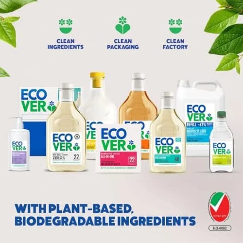 Ecover All Purpose Cleaner 1L | Biodegradable, Lemon Scent, Recycled Bottle thumbnail 3