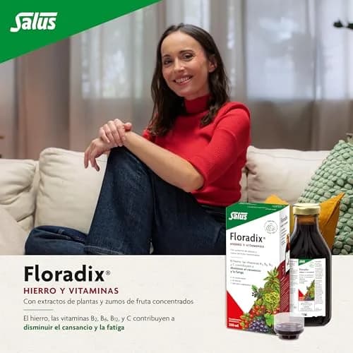 Floradix Liquid Iron and Vitamin Formula 250ml (8.5 Fl Oz) | Reduces Tiredness & Fatigue with Vitamins B & C thumbnail 2